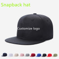 Diseño de bordado personalizado sombreros de snapback de color sólido